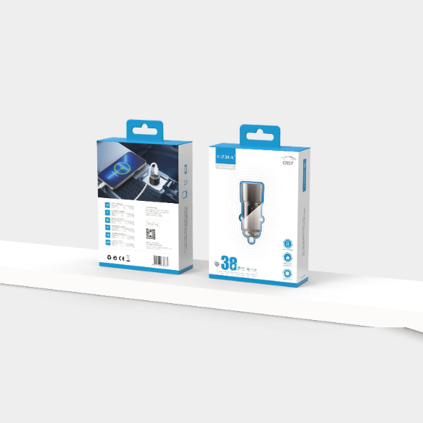Producto - Adaptador de Auto PD30-QC3.0 USB-TPC 48W + Cable TPC-IPHONE EZ-E01.
