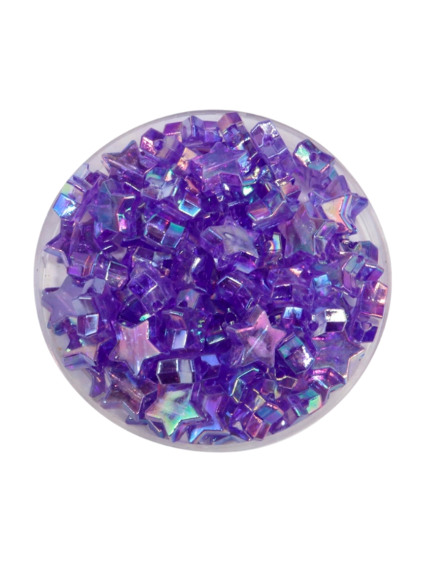 Producto - CUENTAS ESTRELLAS TORNASOLADAS VIOLETA - 0