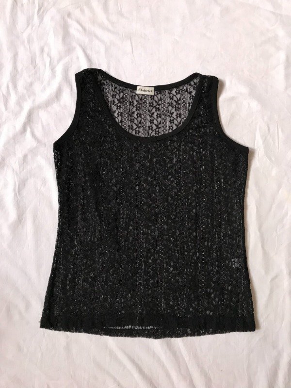 Producto - Vintage bindweed transparent lace blouse.