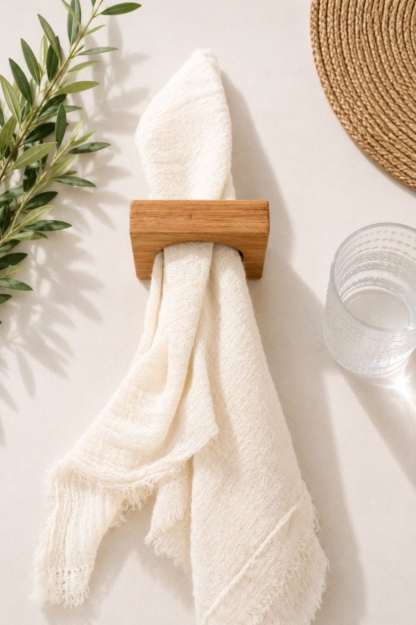 Producto - Porta servilletas de madera