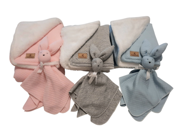 Producto - Mantas de corderito + muñeco de apego