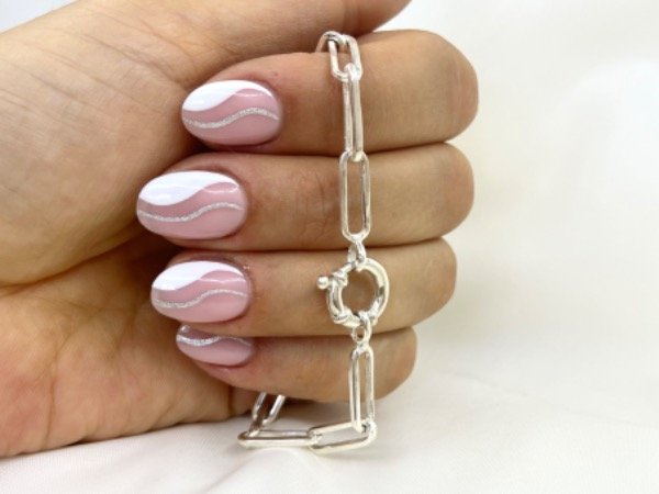 Producto - Pulsera forcet largo Plata inflada