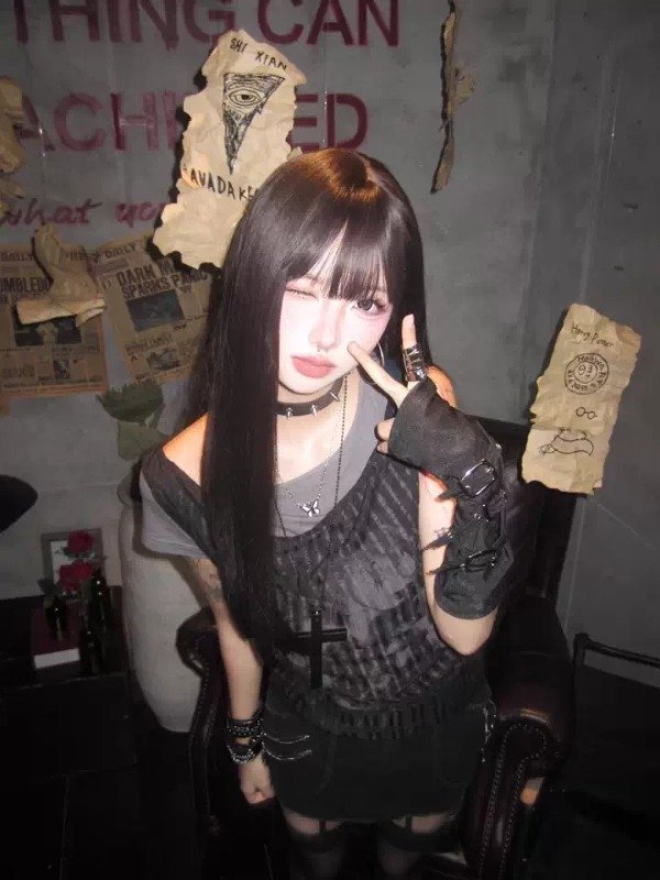 Producto - Peluca Lacia Flequillo Dark Brown