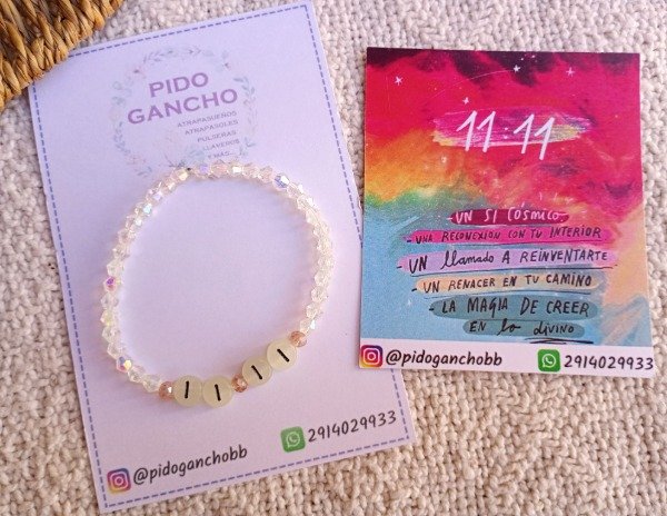 Producto - Pulsera de cristal de roca 11:11