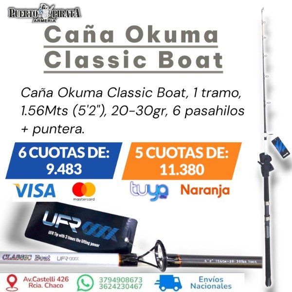 Producto - Caña Classic Boat 1Tramo 1.56Mts