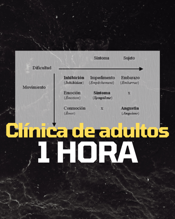 Producto - Clínica de adultos - Clase de 1 Hora