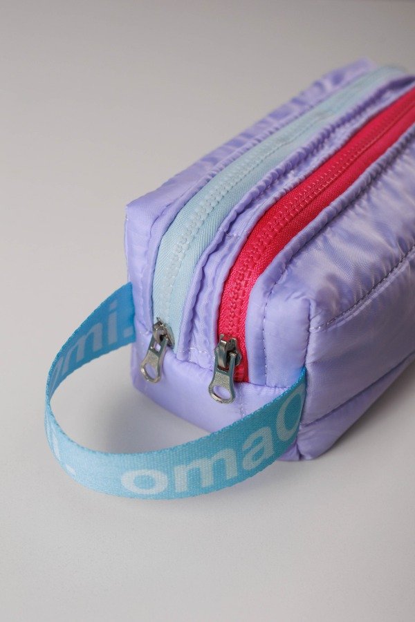 Producto - Cartuchera doble cierre DORIS POP lila con celeste