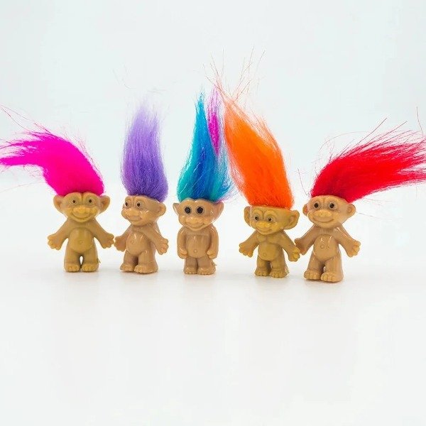 Producto - Combo por 10 Trolls Mini Souvenir Vintage Retro + Sticker