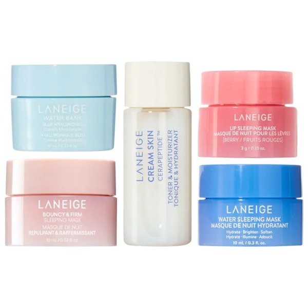 Producto - LANEIGE - BABY BARRIER BOOSTERS SET: TONER + LIP MASK + CREAM + 2 SLEEPING MASKS