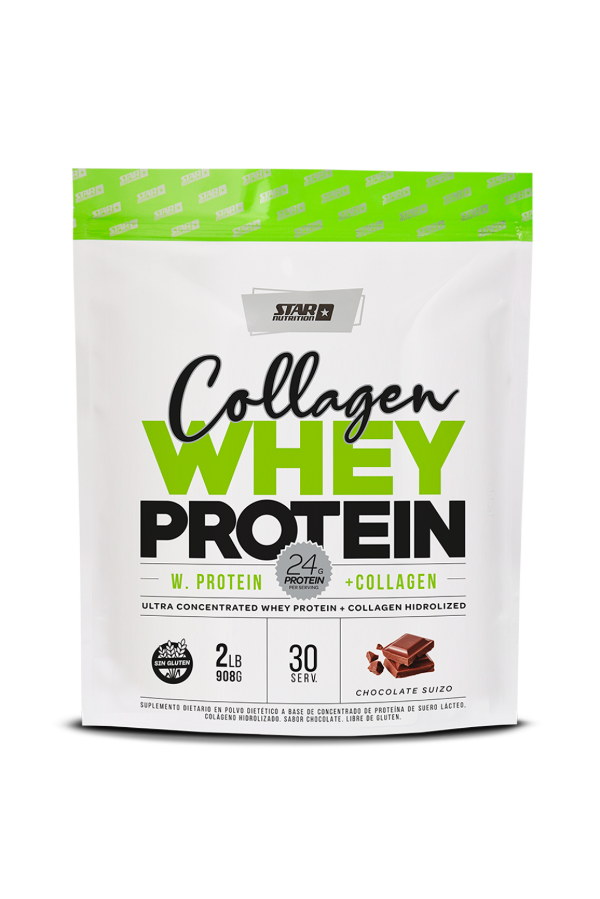 Producto - Proteina Collagen Whey Protein Doy Pack 2 Lbs - 908 Grs Chocolate Suizo Star