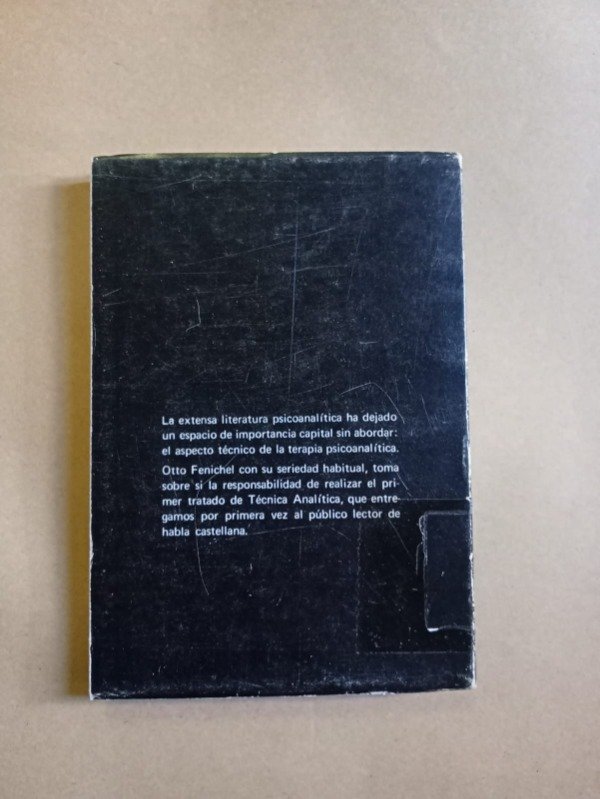 Producto - Problemas de técnica psicoanalítica - Otto Fenichel - Control 1973 - 1