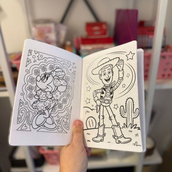 Producto - Cuaderno abrochado con dibujos para pintar (niños)