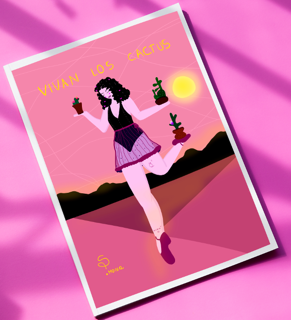 Producto - Print, "Vivan los cactus"