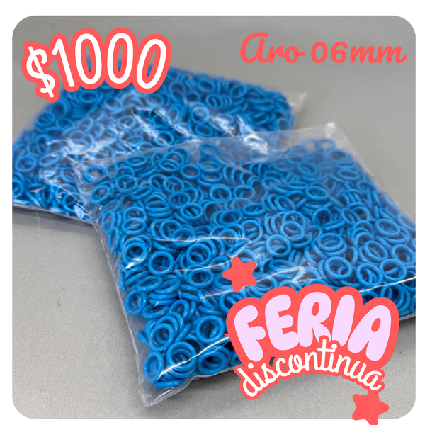 Producto - Aro 06mm Turquesa - +800 unidades