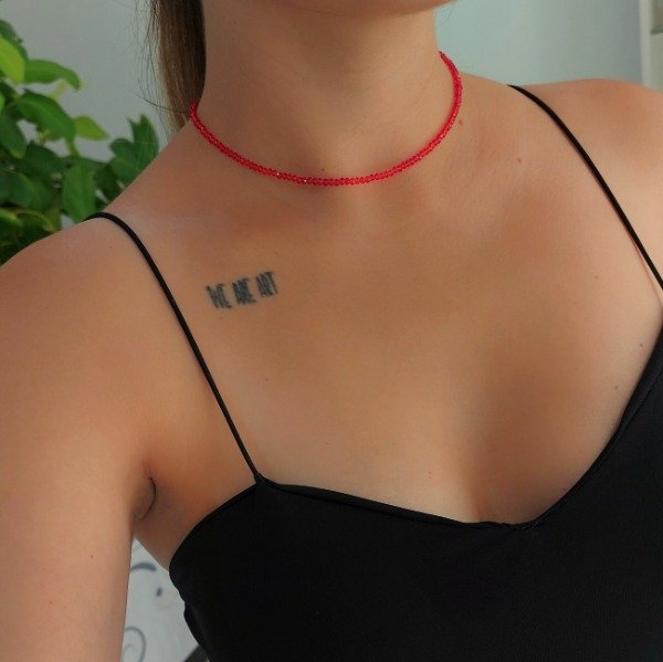 Producto - Choker cristal de roca 40cm de largo