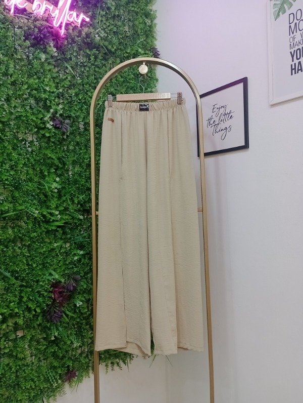 Producto - Palazo lino con tajo 0054