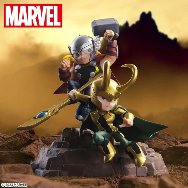 Producto - Fiigura Original Thor Y Loki - Marvel - Gurihiru Art - SEGA Luminasta