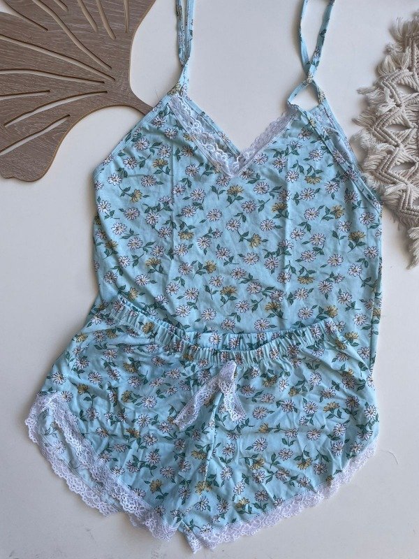 Producto - Pijama Flores Algodón - COD 4446