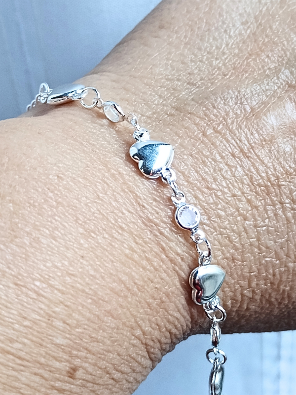 Producto - (41279) Pulsera coraon cristal (niños) -AB