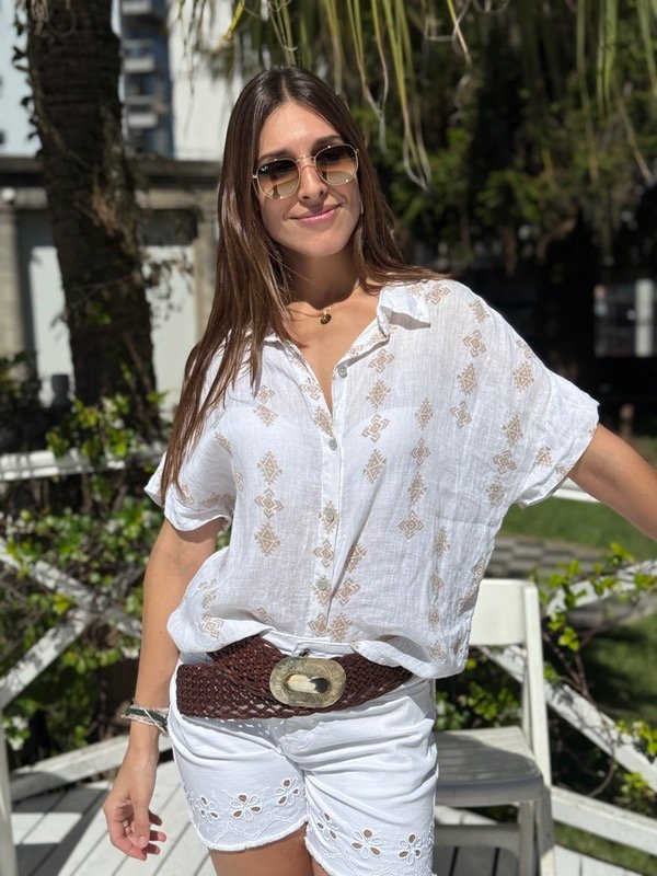 Producto - Camisa de lino con beige