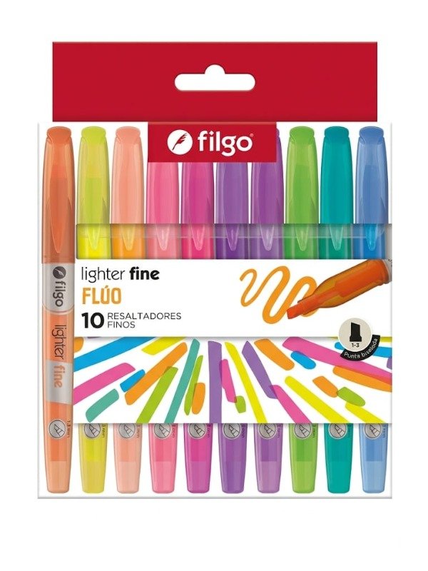 Producto - Resaltadores Flúo Filgo Lighter x 10