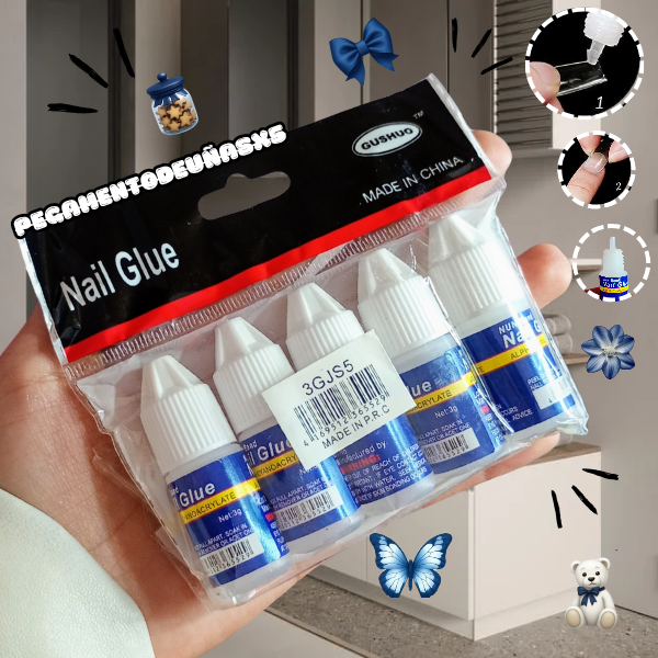 Producto - PEGAMENTO DE UÑAS X5 NAIL GLUE