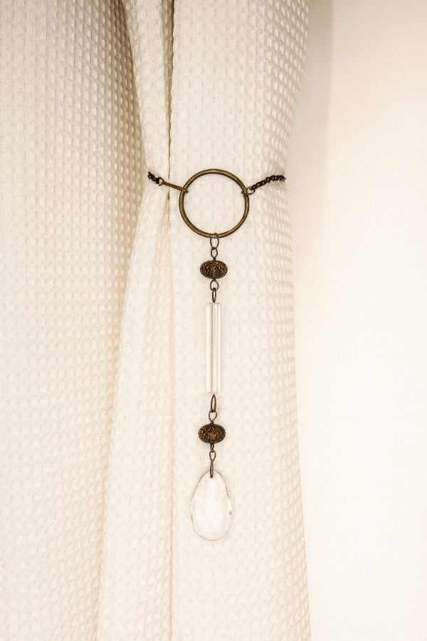 Producto - Cortinero cristal almendra bronce