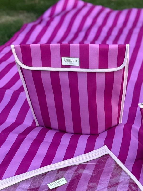 Producto - Sobre térmico- rayado fucsia y rosa