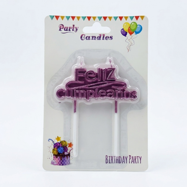 Producto - Vela topping "feliz cumple" - 0