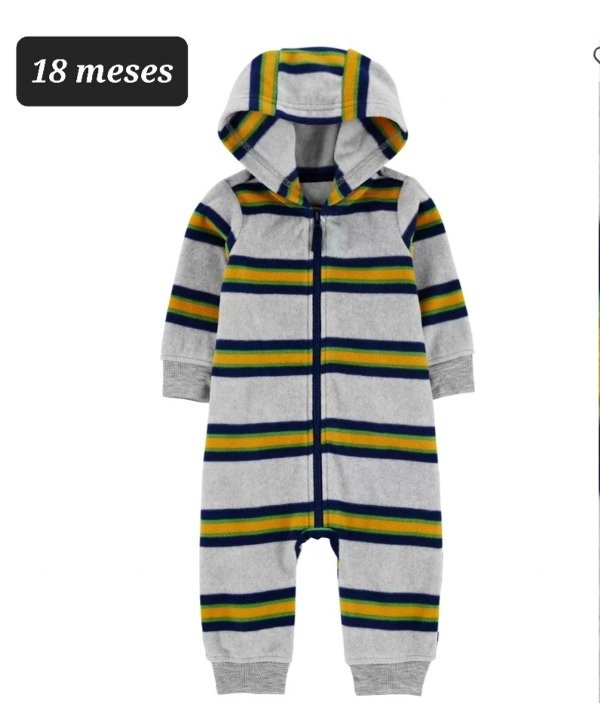 Enterito sherpa carters talle 18 meses rayado