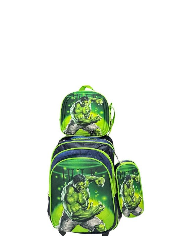 Producto - Hulk Mochila + Cartuchera + Lonchera