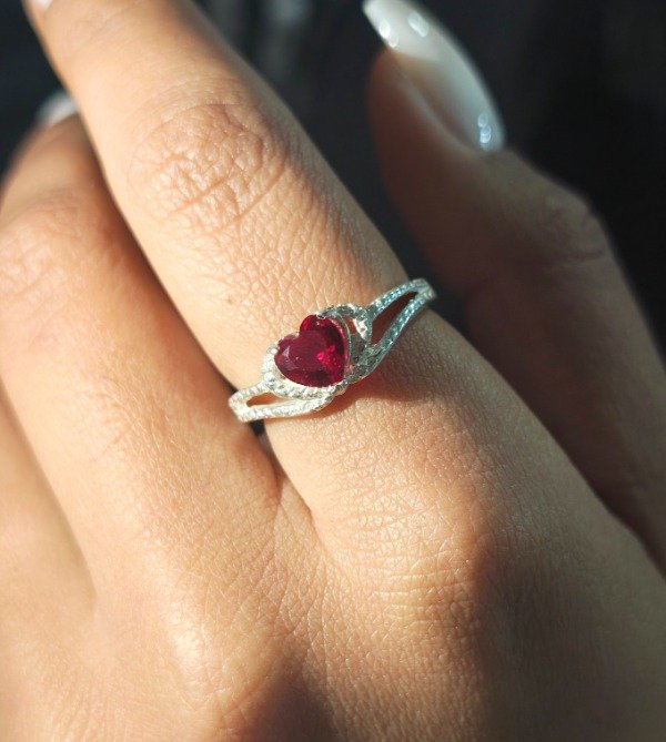 Producto - ANILLO CORAZÓN DE FUEGO