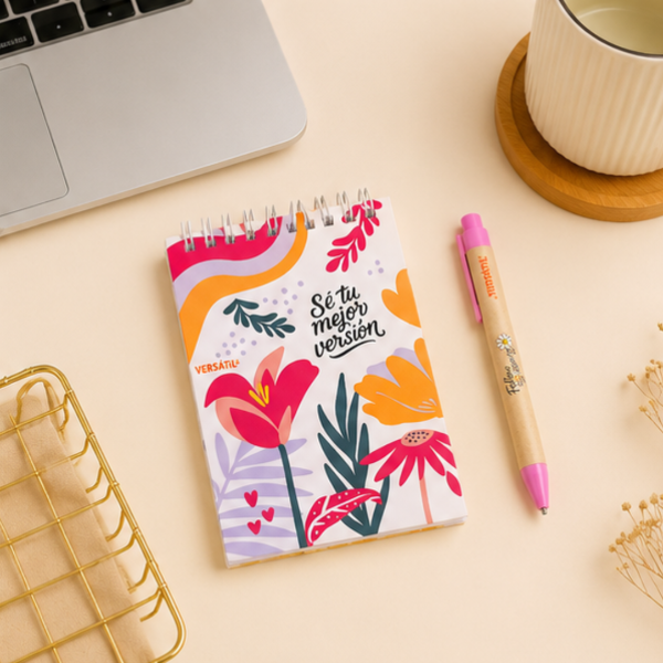 Producto - Libreta Mini Sé tu Mejor Versión y Lapicera Ideal regalo