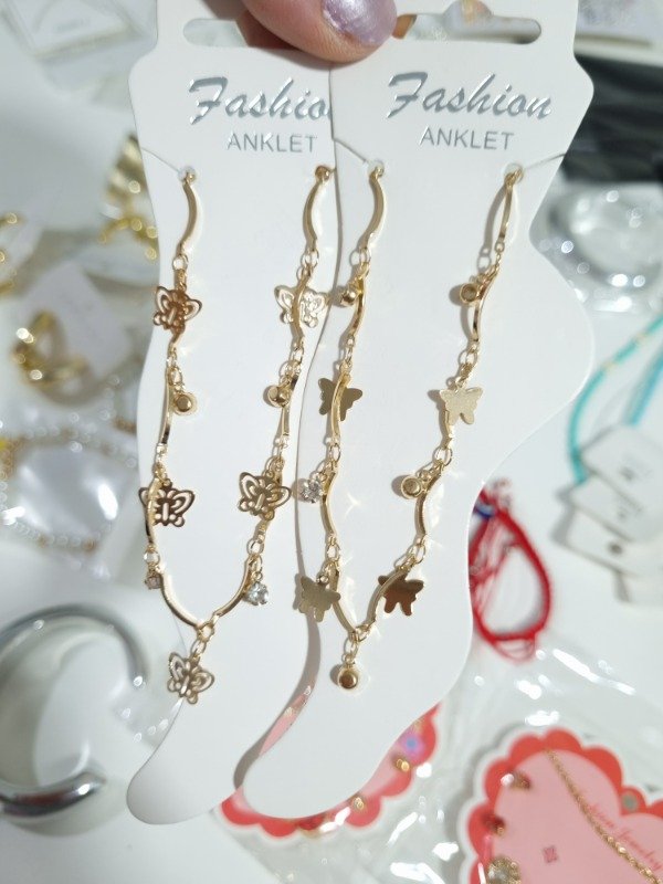 Producto - Tobilleras Mariposa Metal - 0
