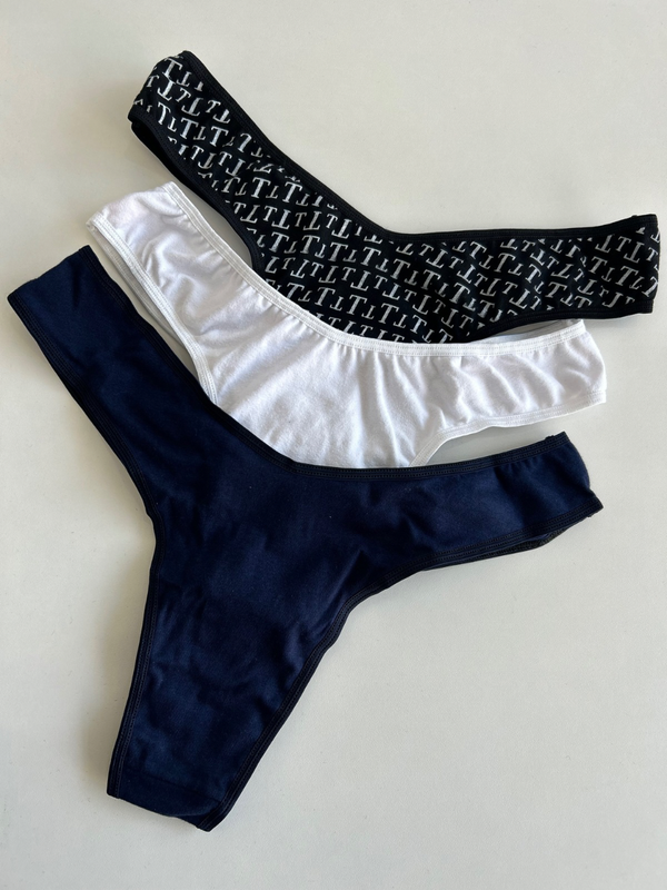 Producto - Pack x3 colaless de algodón en v talle 2