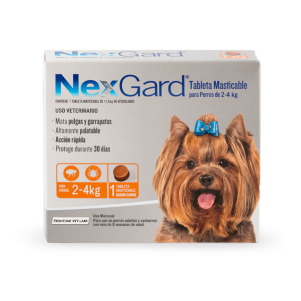 Producto - Compr. NexGard Perros de 2 a 4 Kg