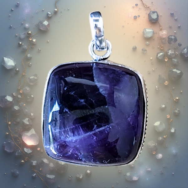 Producto - Dije de Piedra Natural: Alpaca y Amatista