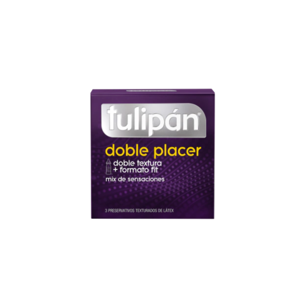 Producto - Preservativos Tulipán Doble Placer x 3un.
