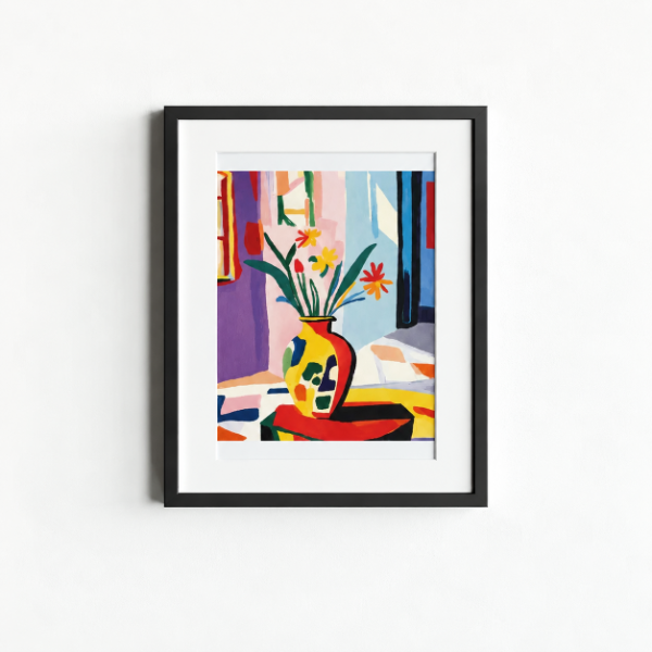 Producto - PINTANDO CON NÚMEROS - Jarrón con flores - 0
