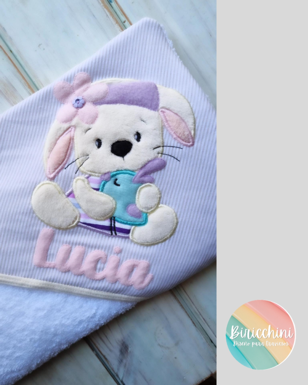 Producto - Toalla con Capucha  Bordada - Personalizable - PRODUCTO A PEDIDO