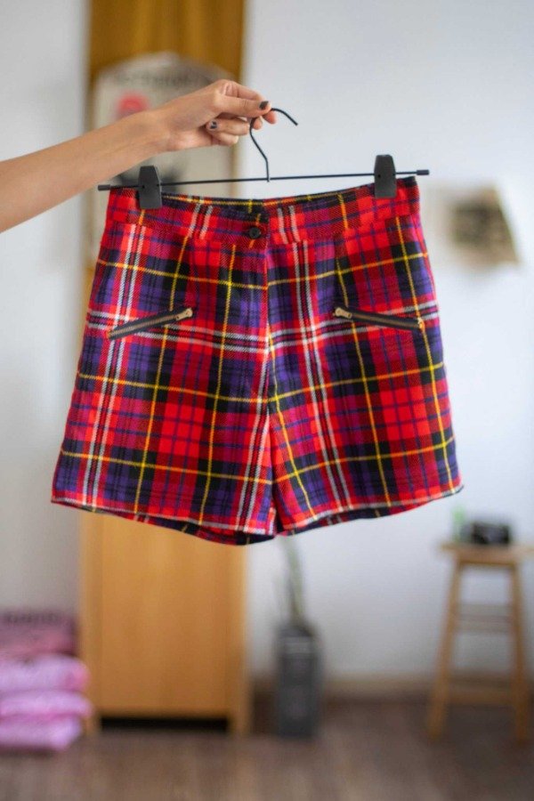Producto - MiniShort Tartán Talle: S- - 0
