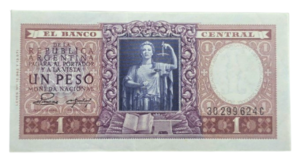 Producto - 1 Peso Justicia (Palarea - Revestido) Bott.1914 -Aunc