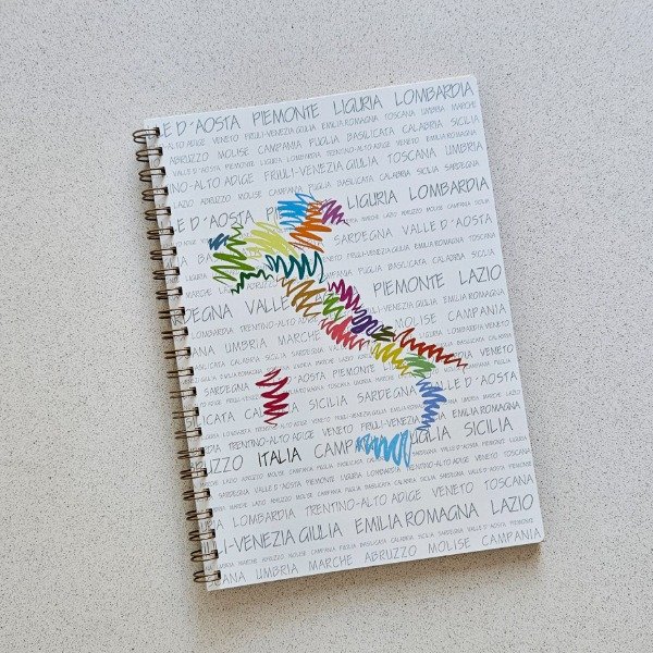 Producto - Cuaderno A4 Regiones de Italia - Universitario