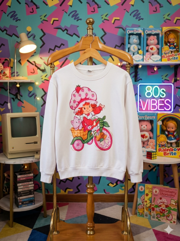 Producto - Buzo Frisa Frutillitas Bici Blanco