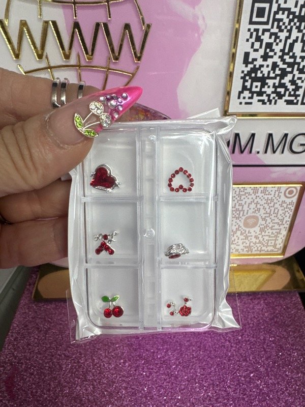 Producto - Caja deco piedras rojas