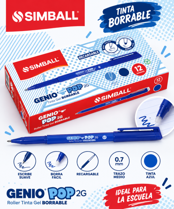 Producto - Lapicera roller simbal genio