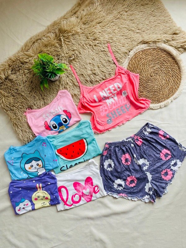 Producto - DOCENA - Pijama dama (musculosa + short) 481