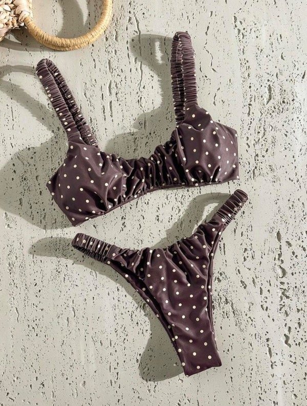 Producto - Bikinis a lunares marron - 0