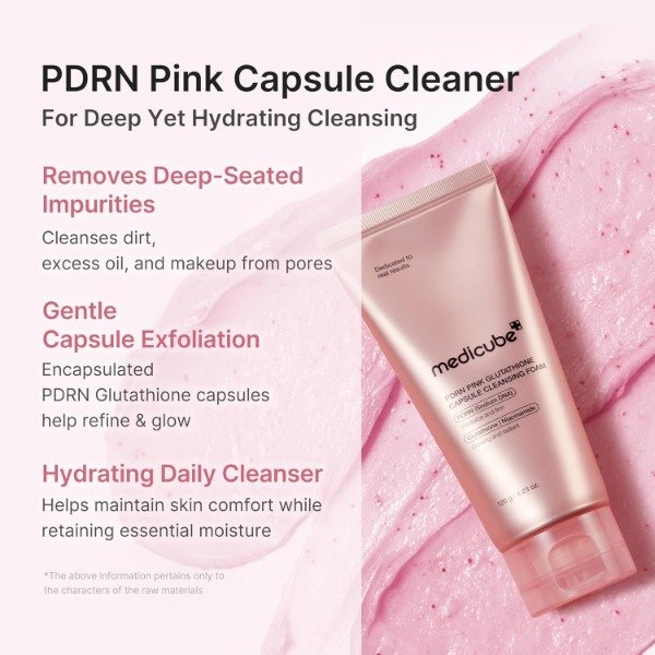 Producto - medicube PDRN Pink Glutathione Capsule Cleansing Foam 120g - 2