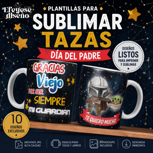 Producto - Diseños Día del Padre para tazas y jarros térmicos